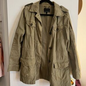 Banana Republic Khaki Military Field Jacket